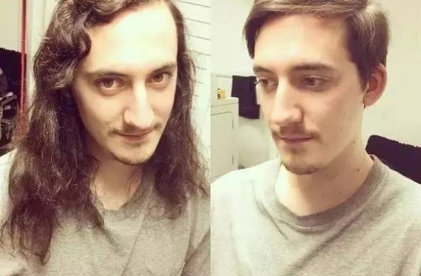 男人理发前vs理发后 哥们你咋这样爱糟蹋自己呢？