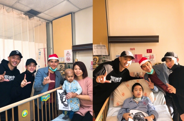 彭于晏陈建州探望病童 圣诞前夕给孩子们带去温暖
