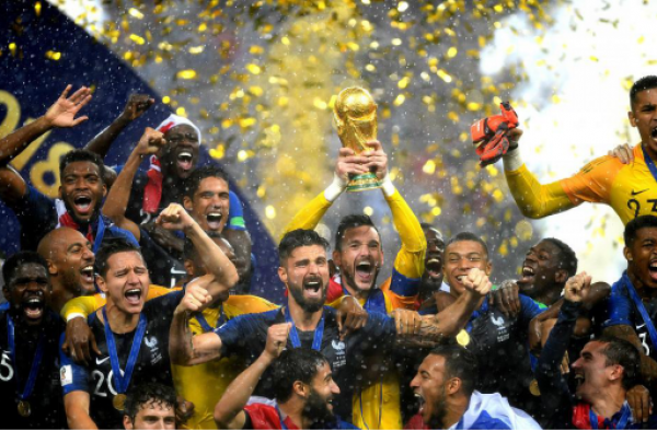 FIFA更新排名 法国队升至榜首阿德双双跌出前十
