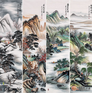 沙发后面挂什么画好，这么挂画最吉祥！