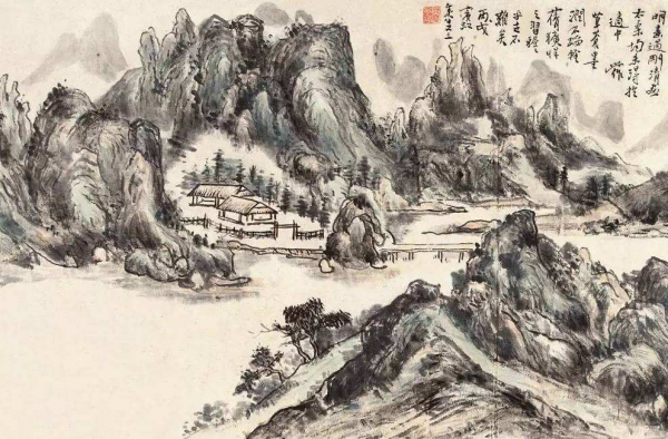 近现代国画家黄宾虹 积墨表现技法突出 山水画一代宗师