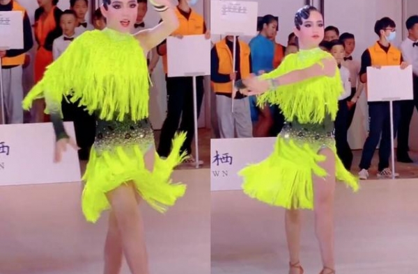 钟丽缇12岁二女儿化浓妆，身材很惹眼，模样越来越像继父张伦硕